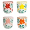 Tasses à café x4 en grès multicolore 10cl - Bellagio