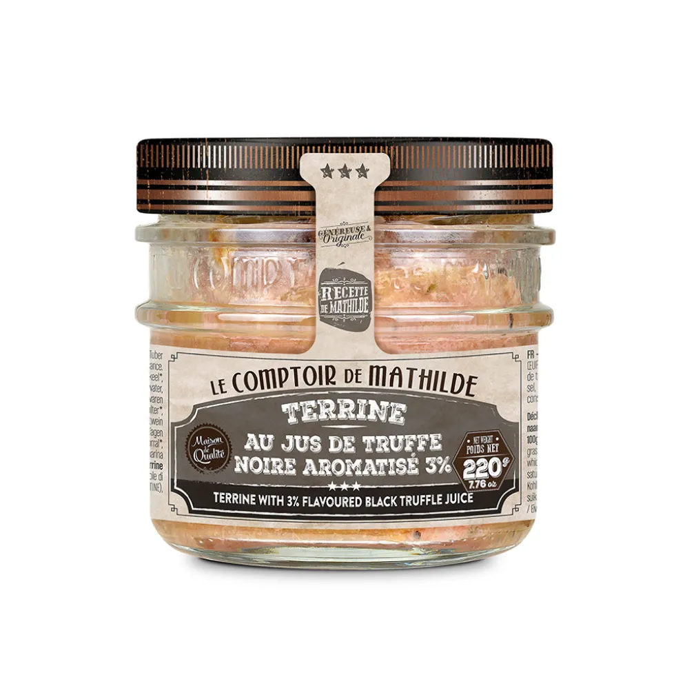 Terrine au jus de truffe noire 220g