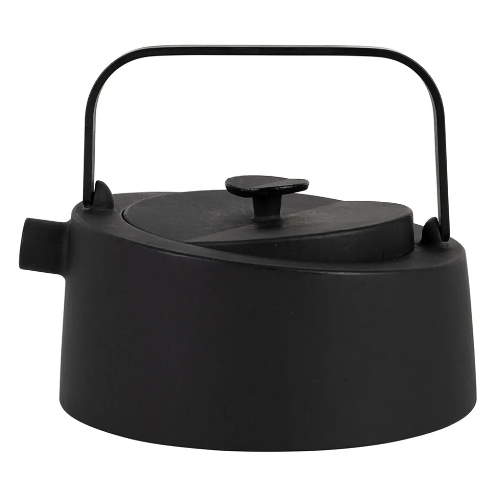 Théière en fonte noir avec filtre inox 90cl - Tipot-Arty