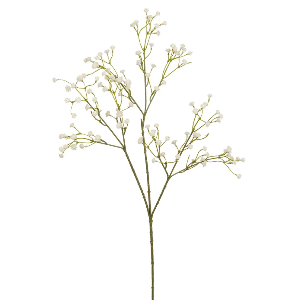 Tige artificielle gypsophyle crème h60cm