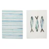 Torchon x2 riviere turquoise