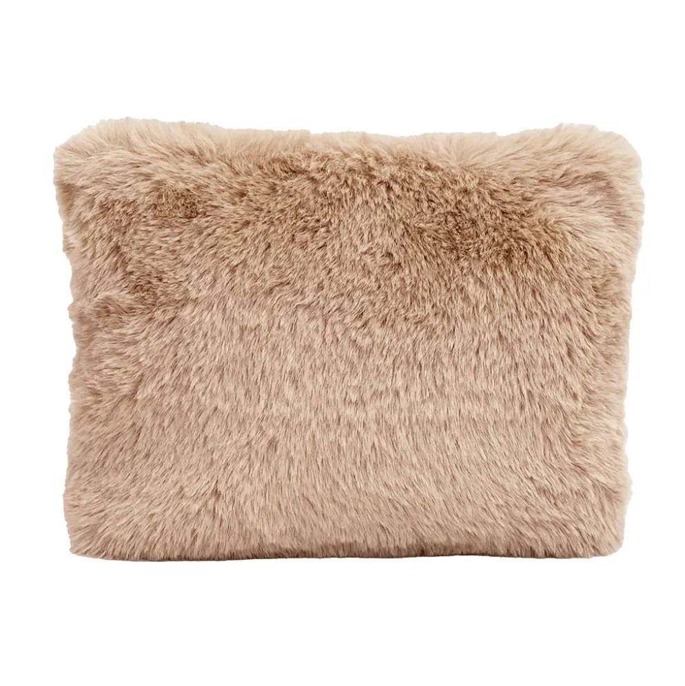 Trousse fausse fourrure beige - Chamonix