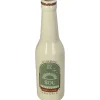 Vase bouteille de soda en grès ivoire h24cm
