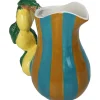 Vase citron dolomite multicolore 18x12x20cm