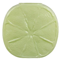 Vase citron en verre vert h15cm - Vitoria