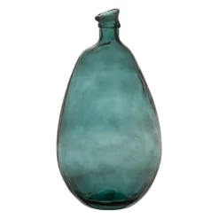 Vase colibri emeraude d26xh47cm verre recyclé