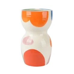Vase en dolomite multicolore h26cm