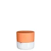 Vase en terre cuite blanc d12cm- Venna