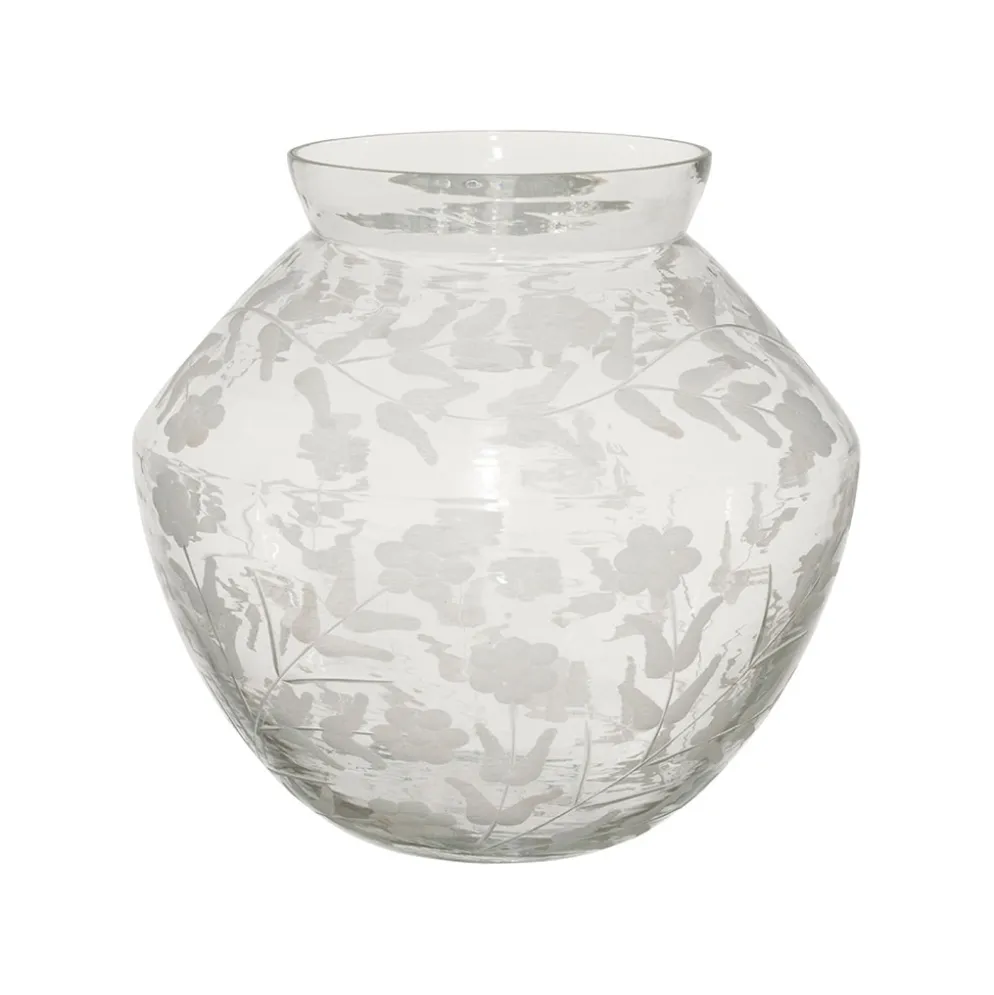 Vase en verre h22cm - Floraine