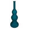 Vase en verre émeraude satiné h100cm - Comille