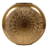 Vase rond en fer doré h57cm - Hamada