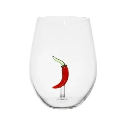 Verre à eau piment en verre borosilicate 50cl