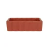 Vide poche en grès moucheté terracotta 14x10cm - Aurore