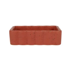 Vide poche en grès moucheté terracotta 14x10cm - Aurore
